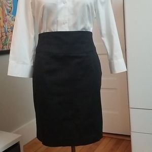Banana Republic pinstripe cotton stretch skirt